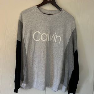 Tri-colored Calvin Klein sweater